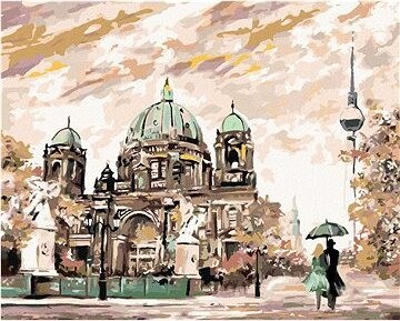 Zuty – Maľovanie Podľa Čísel – Pouličný Pohľad Na Berlín, 80 × 100 cm, Plátno + Rám