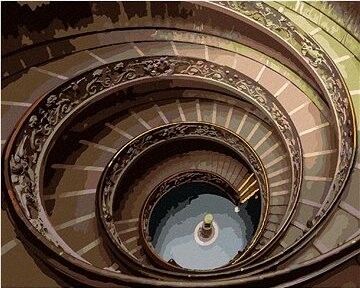 Zuty - Maľovanie podľa čísel - Schody do neba (Ted Davis), 80 × 100 cm, plátno + rám