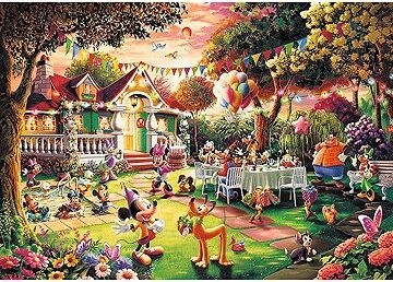 TREFL Puzzle Premium Plus Narodeninová oslava Mickey Mouse 1000 dielikov
