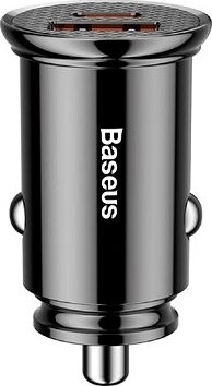 Baseus Circular Plastic A+C 30 W PPS Car Charger Black