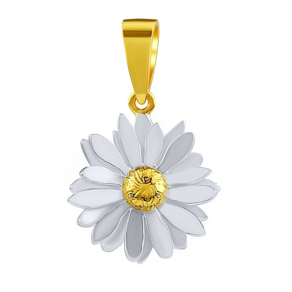 Silvego Strieborný prívesok Sedmokráska pozlátená 18kt. zlatom KRN1106PGP