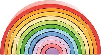 Bigjigs Baby - Drevená skladacia dúha veľká