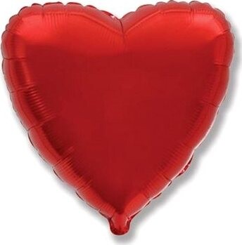 Balón fóliový 45 cm srdce červené – Valentín/svadba