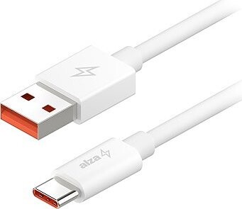 AlzaPower Core USB-A to USB-C Xiaomi Mi Turbo Charge 6 A 120 W 2 m biely