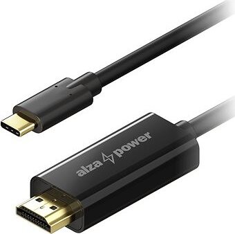 AlzaPower Core USB-C na HDMI 4K 2 m čierny