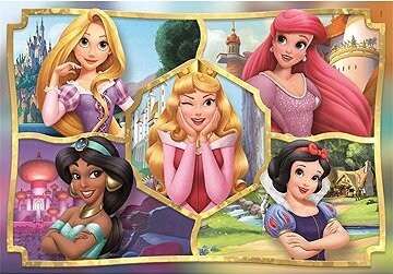 CLEMENTONI Puzzle Disney princezné SUPER 104 dielikov