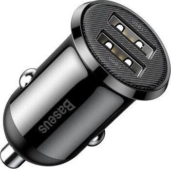 Baseus Grain Pro Car Charger (Dual USB 4.8A ) Black