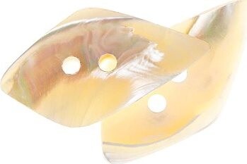 Knoflíky Žirovnice Knoflík 5 × 2,8 cm perleťový kosočtverec 346467, sada 2 ks