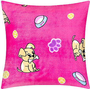 BELLATEX Ellík polštářek 35 × 40 7023/183, štěňátko na růžové