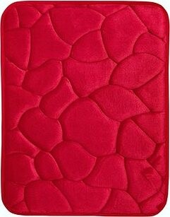 Protišmyková kúpeľňová predložka 3D 0133 Red 40 × 50 cm
