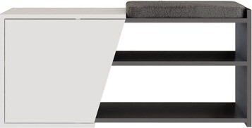 Houseland Botník Fiona antracit/biely