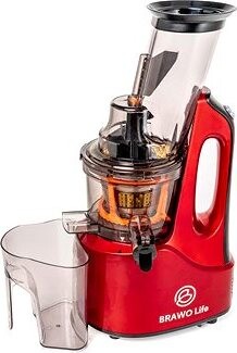 BRAWIUM Life B-365 sllimákový odšťavovač (červený) + kniha