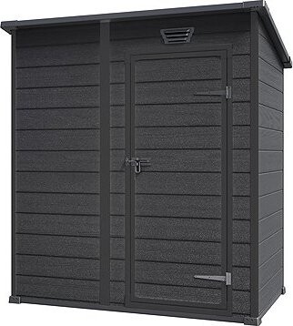 Keter domček Essential 6 × 4 tmavo sivý/čierny