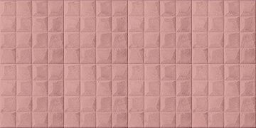 HCS deco 3D samolepicí stěnové panely, růžové kostky, samet / velvet