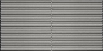 HCS deco 3D samolepicí stěnové panely, šedé mini pruhy, koženka