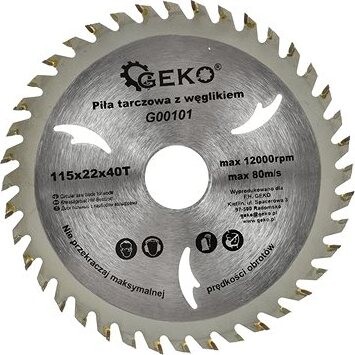 GEKO Kotúč pílový vídiový, 230 × 22 × 80T