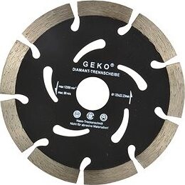 GEKO Diamantový rezný kotúč, segmentový, 125 × 22,2 × 10 mm