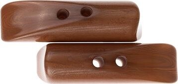 Knoflíky Žirovnice Knoflík 5 × 1,5 cm hnědý váleček, 366372, sada 3ks