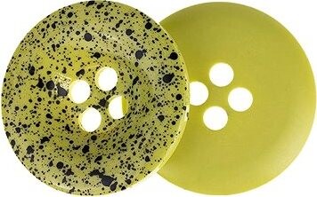 Knoflíky Žirovnice Knoflík 3,5 cm zelený stříkaný, 350260B, sada 3 ks