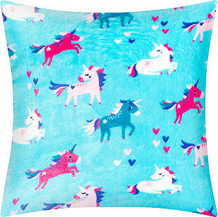 BELLATEX Ellík polštářek 35 × 40 7023/179, jednorožec tyrkysový