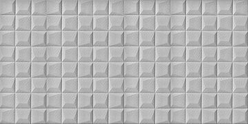 HCS deco 3D samolepicí stěnové panely, šedé kostky, koženka