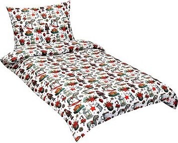 Bellatex Povlečení bavlna 90/CH25 louskáček 140 × 200, 70 × 90 cm