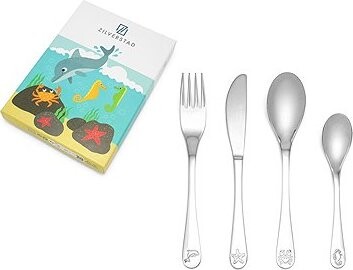 Zilverstad Sada dětských příborů, Mořská zvířátka, 4 ks