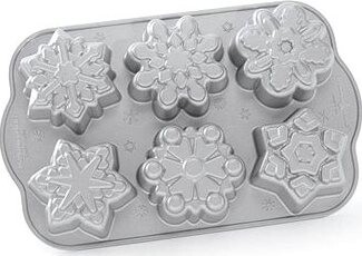 NW Forma na mini bábovky Snehové vločky 6ks