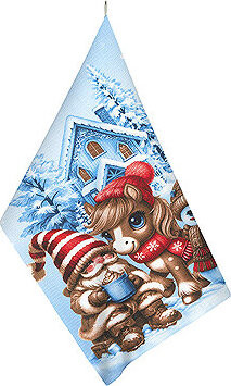 Bellatex 314 Utěrka 1 ks, 50 × 60 cm, sněhulák