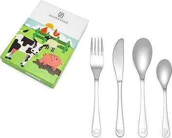 Zilverstad Sada dětských příborů, Hospodářská zvířátka, 4 ks