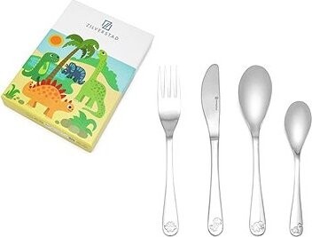 Zilverstad Sada dětských příborů, Dinosauři, 4 ks