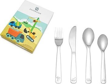 Zilverstad Sada dětských příborů, Stavební stroje, 4 ks