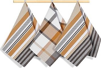 Bellatex Sada utěrek 3 ks 50 × 70 cm, 173 proužek hořčicová, hnědá