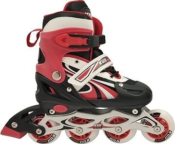 KUBIsport dětské inline brusle roztahovací CS310K červené velikost 33-37