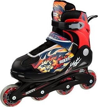 Roces Compy 5.0 Boy, čierno-červené veľ. 38 – 41 EU/ 245 – 260 mm