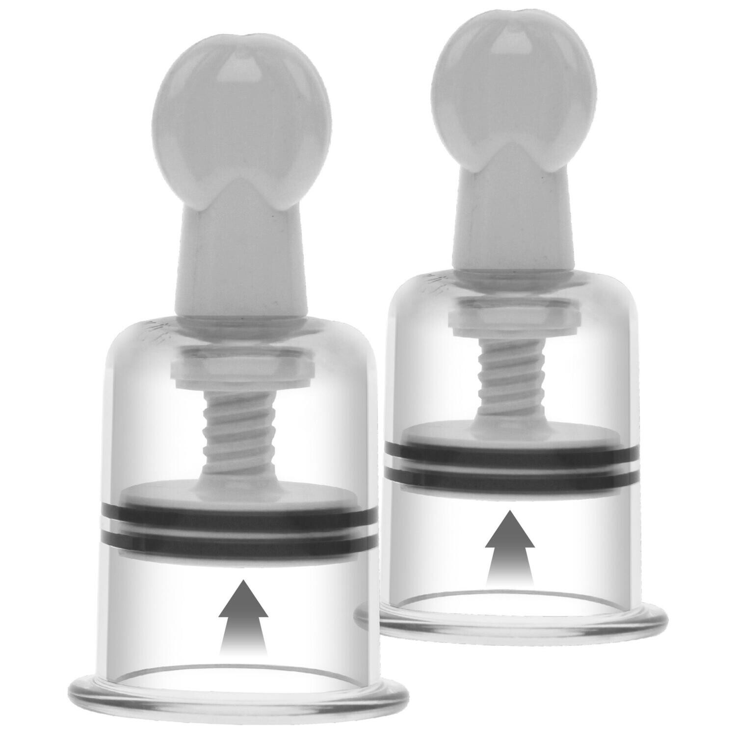 She.E.O Nipple &amp; Clitoral Suckers, sada 2 ks prísaviek na bradavky a klitoris