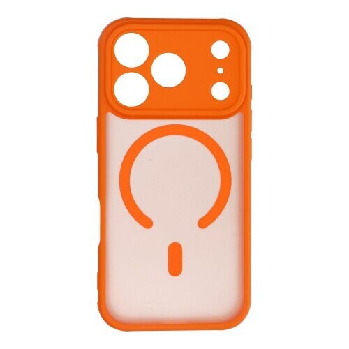 FULL MATTE MAG COVER case compatible with MagSafe for IPHONE 17 Pro hermes orange