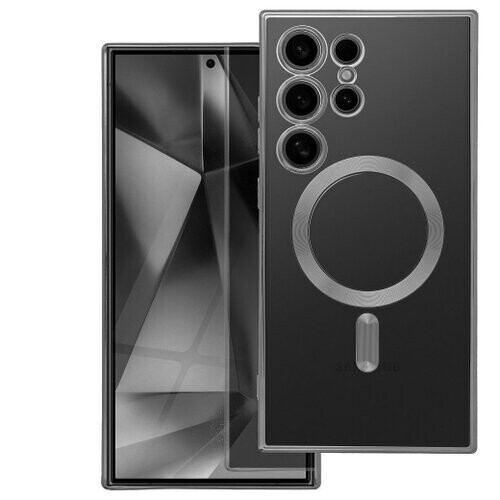 ELECTRO MAG COVER case compatible with MagSafe for SAMSUNG A37 titanium grey