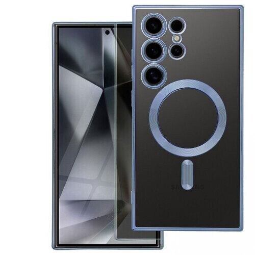 ELECTRO MAG COVER case compatible with MagSafe for SAMSUNG A37 titanium blue