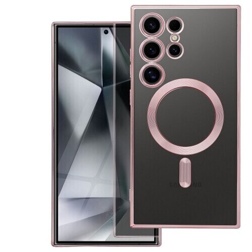 ELECTRO MAG COVER case compatible with MagSafe for SAMSUNG A37 rose gold