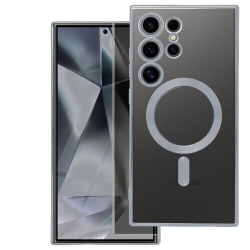 ELECTRO MAG COVER case compatible with MagSafe for SAMSUNG A37 silver