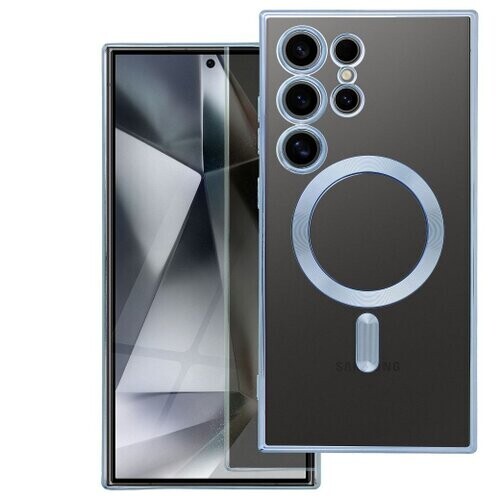 ELECTRO MAG COVER case compatible with MagSafe for SAMSUNG A37 blue