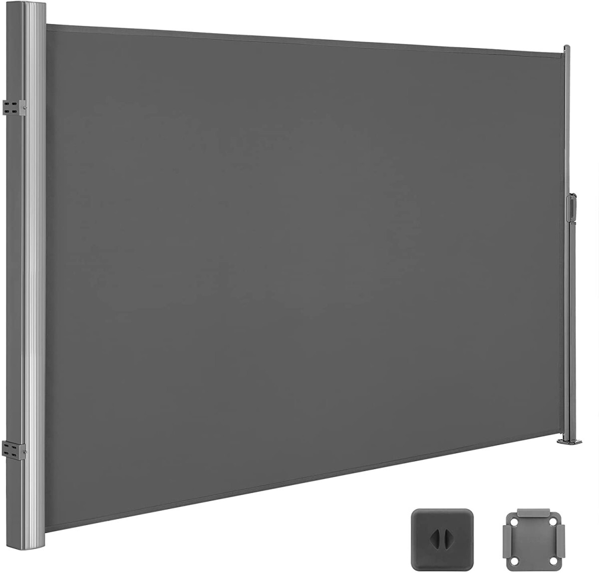 Bočná markíza Orrine 200x400 cm tmavo šedá