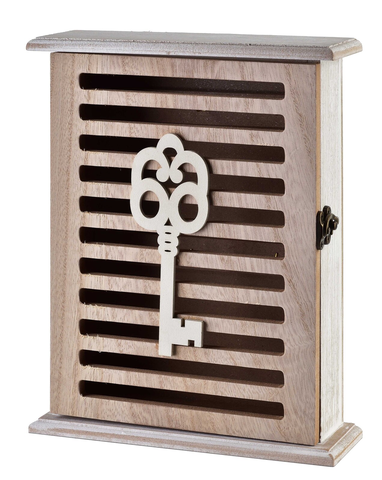 Dřevěná skříňka na klíče STACY 19,5x6x28 cm hnědá