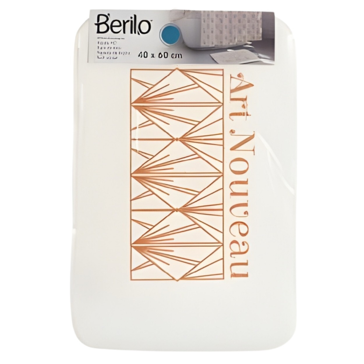 Koupelnový kobereček ART DECO 60x40 cm krémový