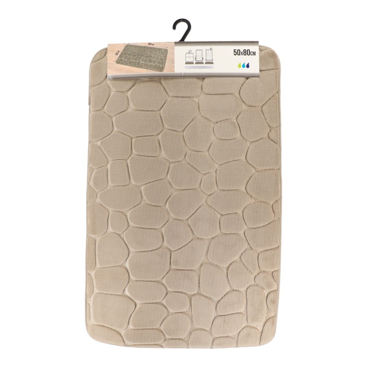 Koupelnový kobereček STONES 50x80 cm taupe