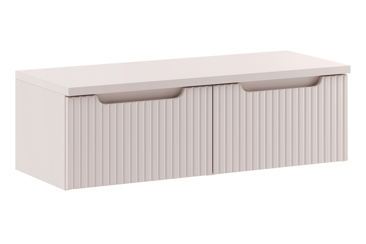 Závěsná skříňka pod umyvadlo Nova Cashmere s deskou 100 cm kašmírová