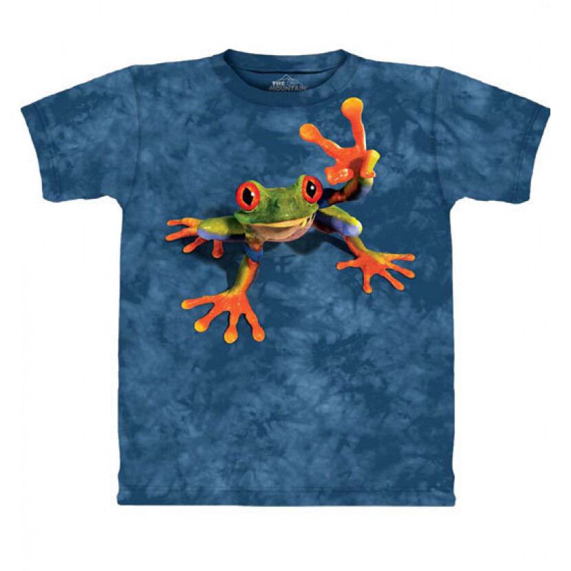 Tričko unisex The Mountain Victory Frog - modré,