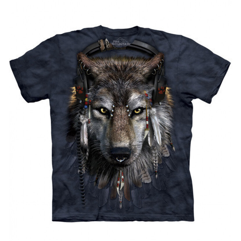 Tričko unisex The Mountain DJ Fen - modré,