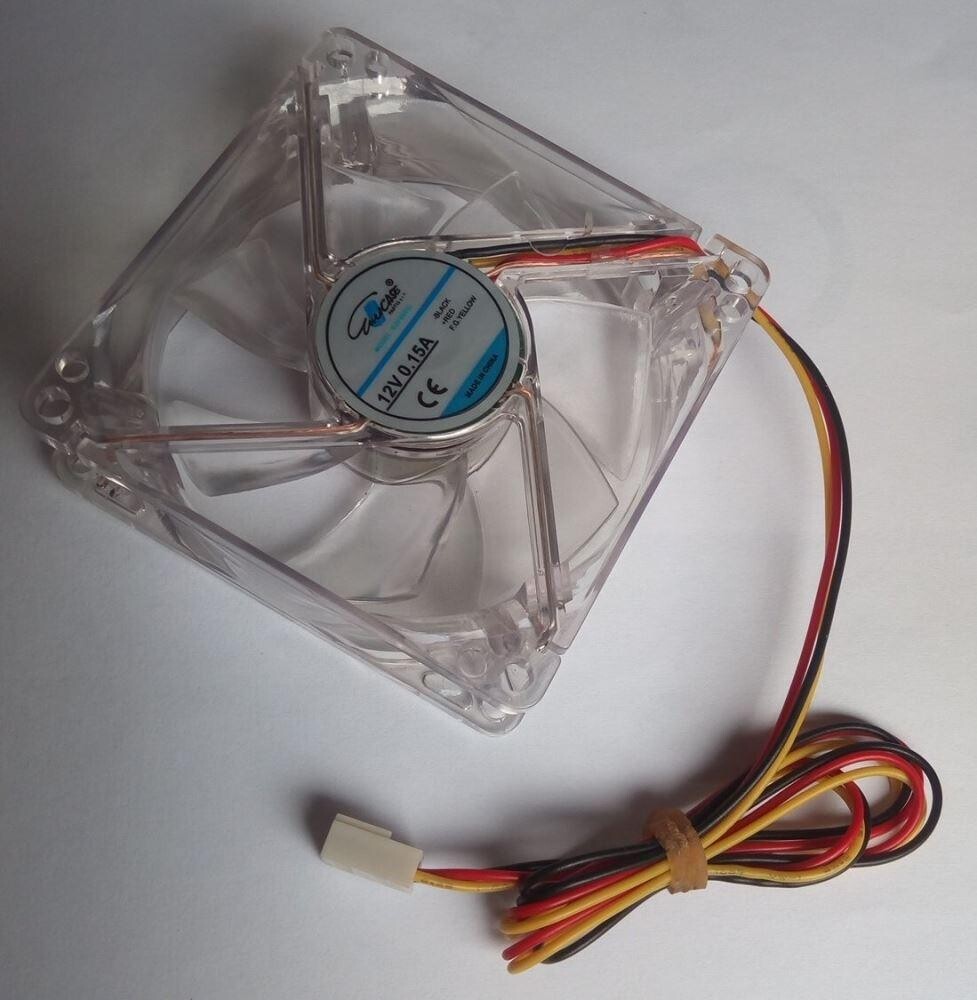 EUROCASE ventilátor 80mm, 12V/0, 15A, presvetlený RGB (3-pin)